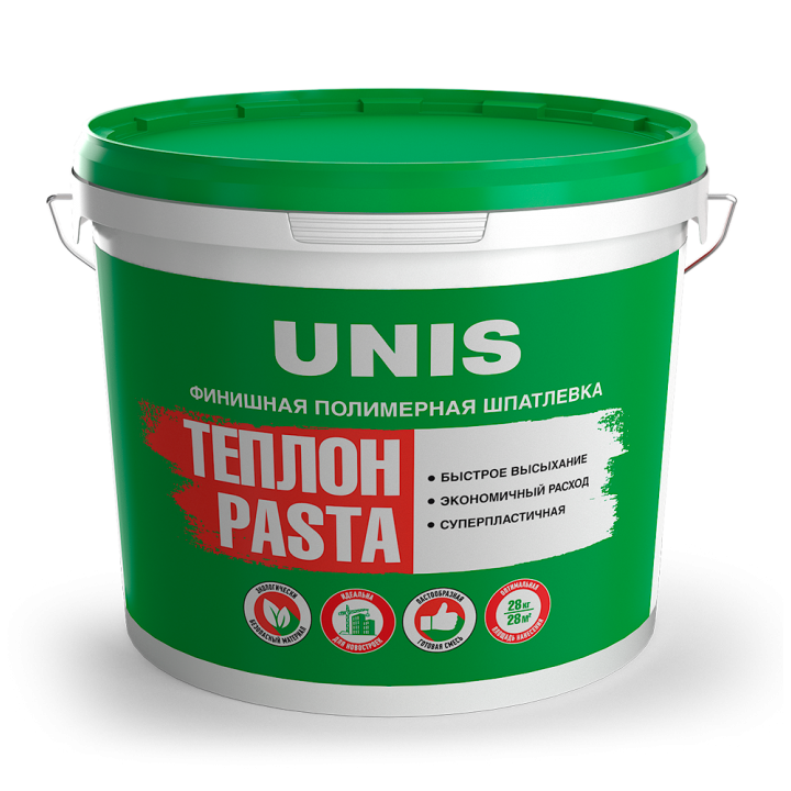 Шпатлевка полимерная ЮНИС Теплон Pasta 15 кг