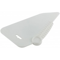 Шпатель для обоев прижимной, для разглаживания обоев, пластиковый, белый 280 мм FIT РОС 06905