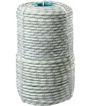 Шнур плетеный капроновый 8 мм, 16-прядный 1000 кгс СИБИН 50220-08