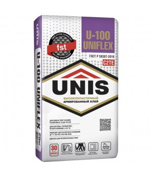 Клей плиточный ЮНИС UNIFLEX U-100 25 кг