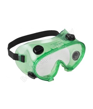 Очки защитные закрытого типа с непрямой вентиляцией зеленые ЗУБР "МАСТЕР"   код 11026