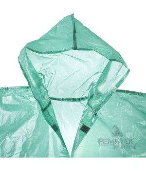 Плащ-дождевик полиэтиленовый ,зеленый цвет,универс размер S-XL STAYER  код 11610