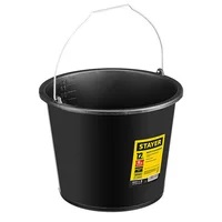 Ведро строительное пластмассовое с носиком, 12л STAYER "PROFI"06083-12