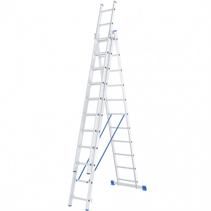 Лестница-стремянк 3-секционная по 11 ступеней